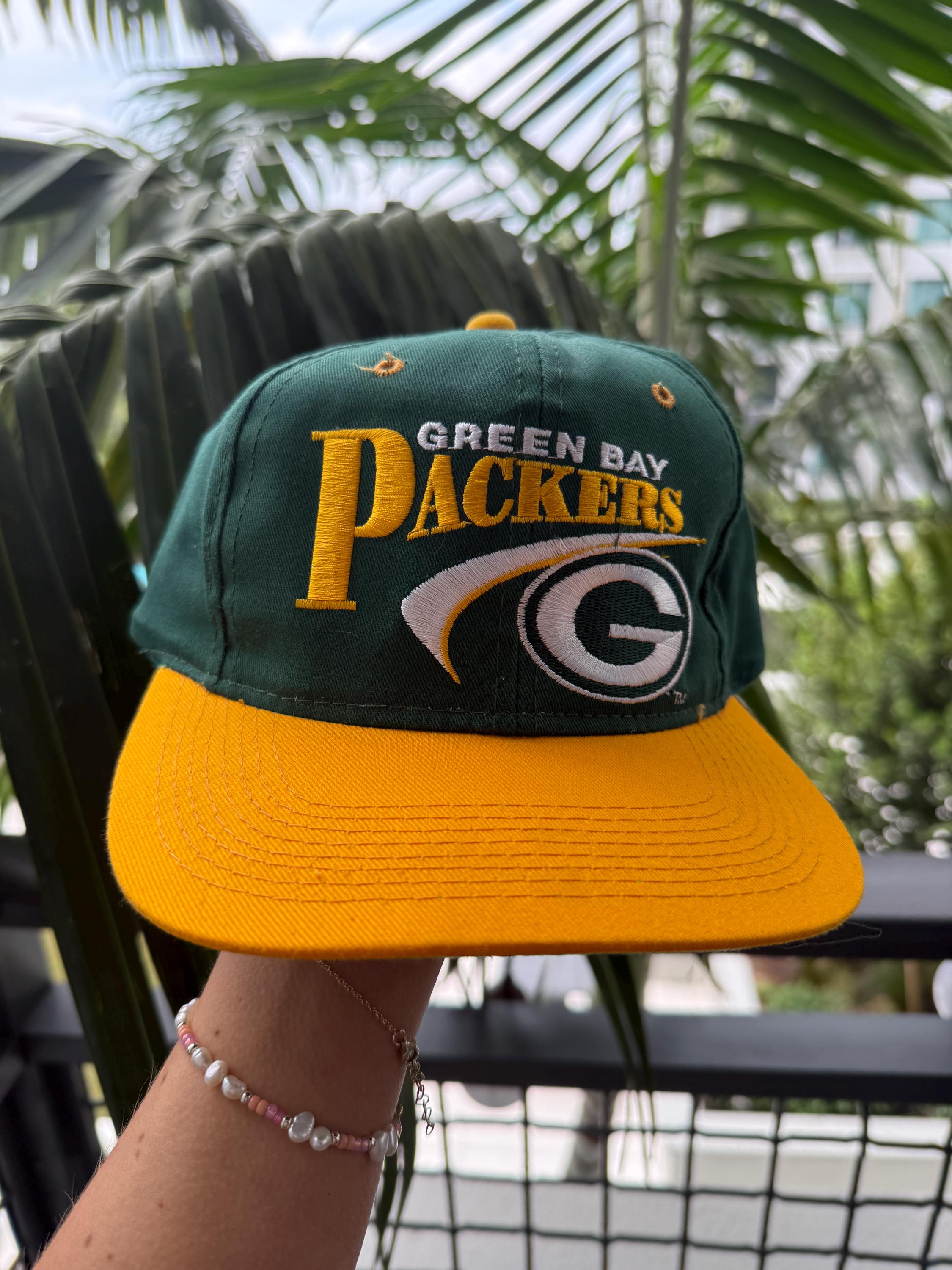 Vintage Green Bay Packers Two Tone 90s Lambeau Field Cheesehead