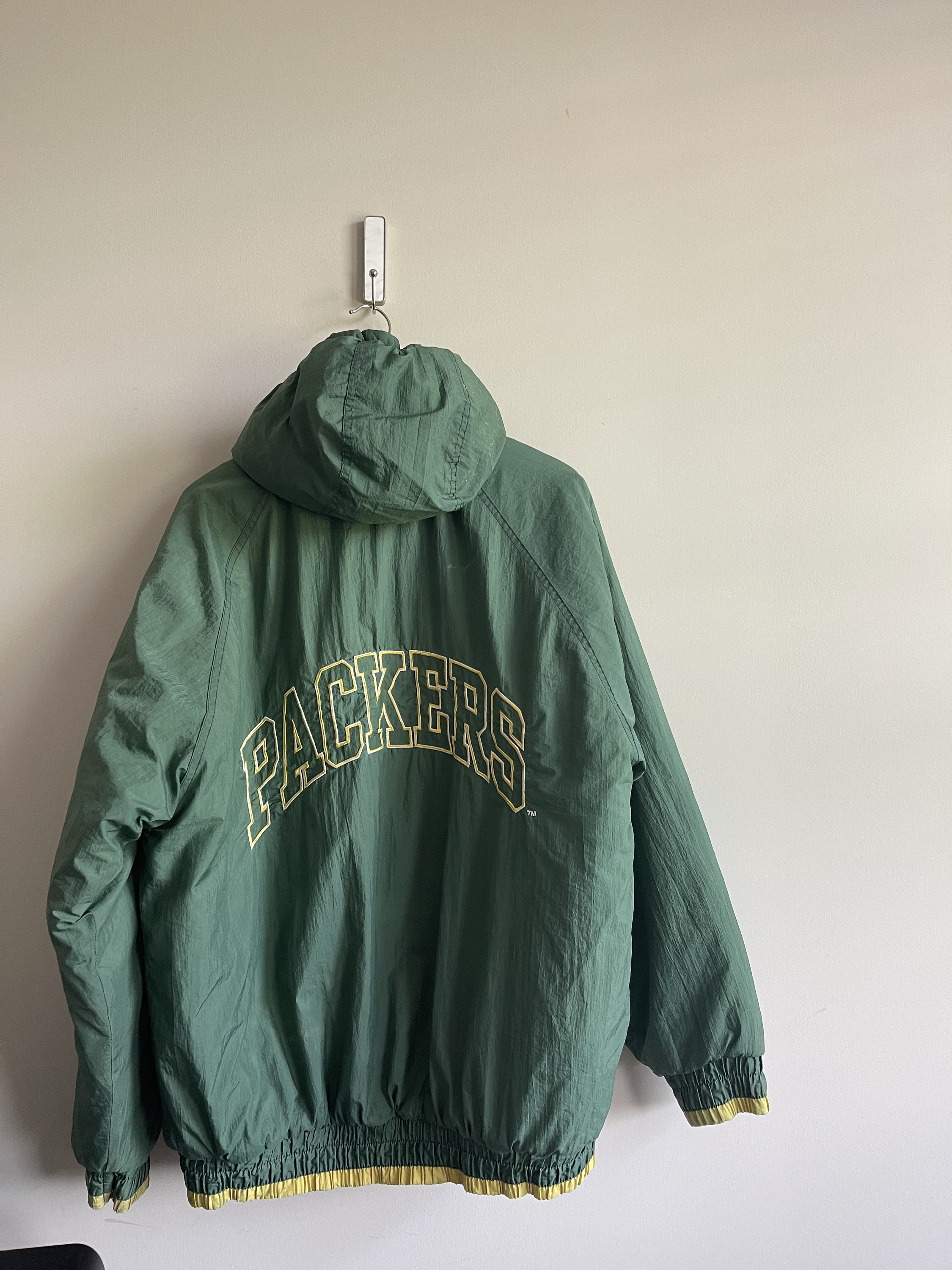 Rare Vintage 90s Green Bay Packers Jacket Zip up Pull Over Rare Vintage 90s Green Bay Packers Jacket Zip up Pull Over