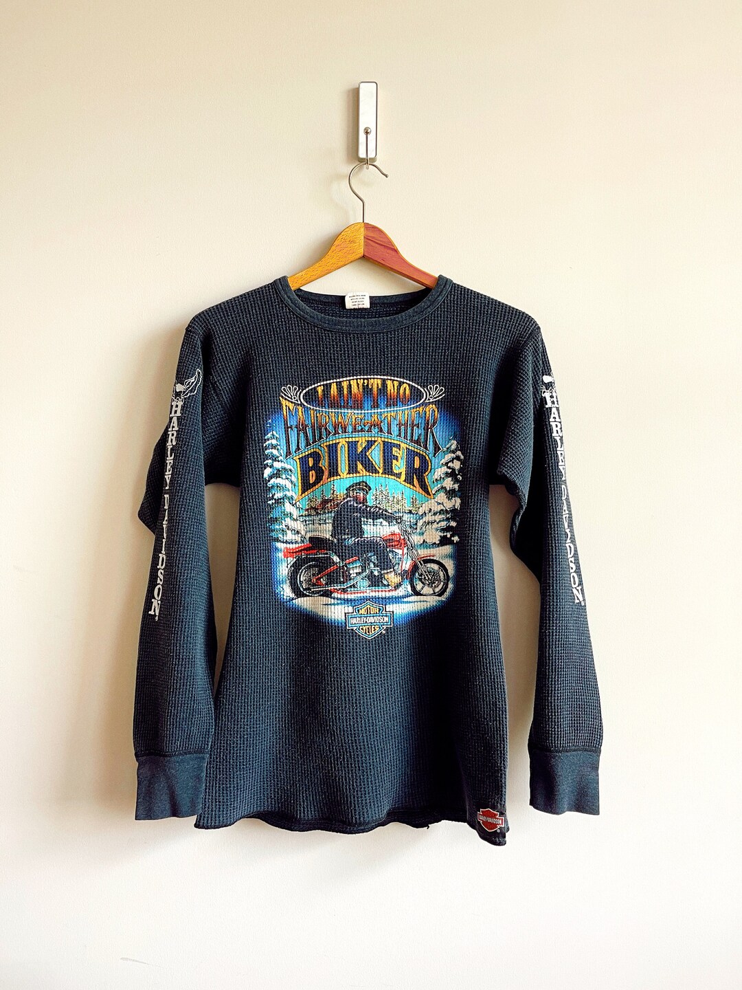 SUPER Rare 1980s Harley Davidson Thermal Minnesota Ain't No