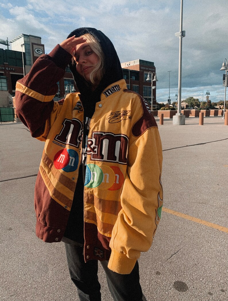 AUTHENTIC Rare Vintage M&ms Nascar Jacket Racing Coat Madison Etsy