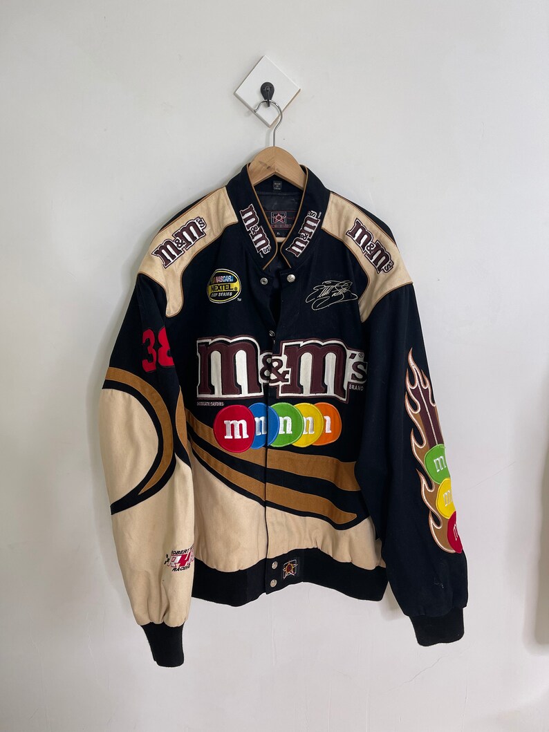 AUTHENTIC rare Vintage m&ms nascar jacket racing coat Madison | Etsy