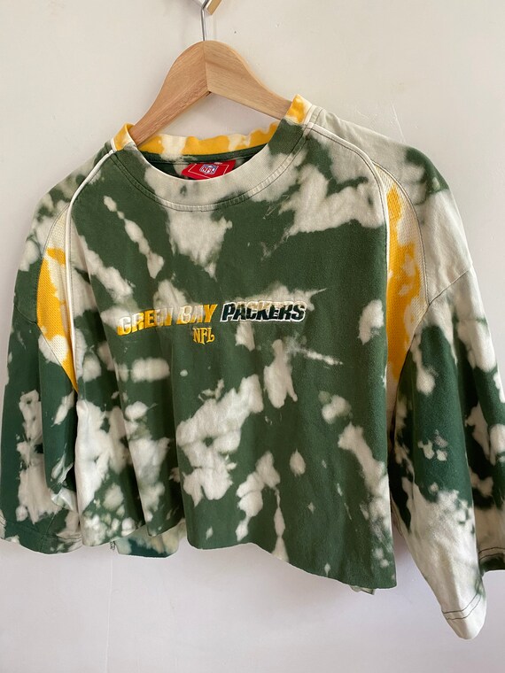 Vintage 90s custom Green Bay packers shirt dyed c… - image 3