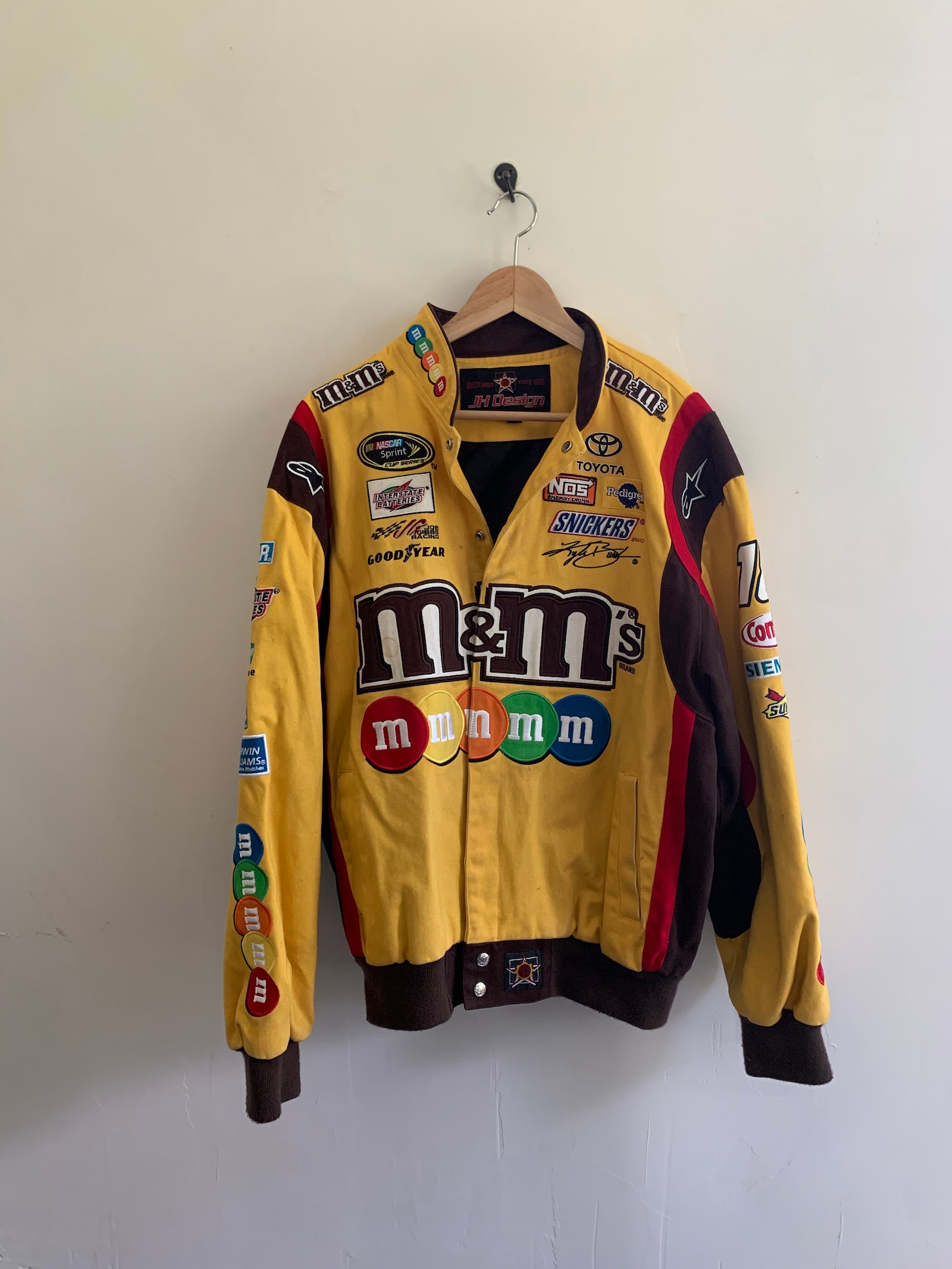 Vintage M&Ms racing jacket nascar Madison beer oversized | Etsy