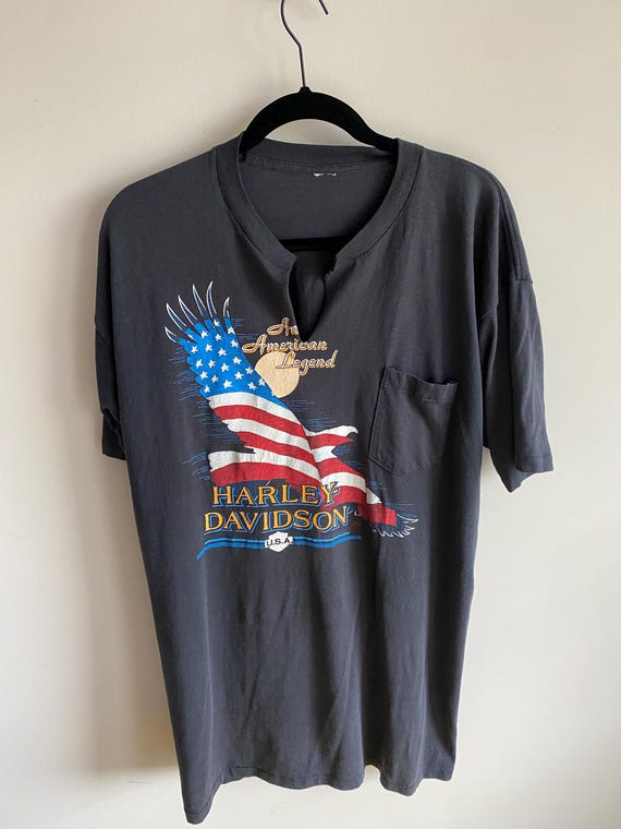 Harley Davidson イーグルデザイン Tシャツ　ビンテージ RARE Vintage Harley Davidson 1980s “an American Legend