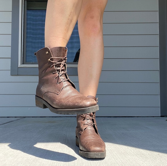 Brown Sneakers, Boots, and Platforms.