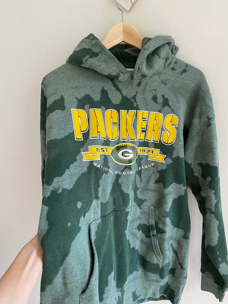 Vintage 90s Custom Green Bay Packers Sweatshirt Hoodie Tie Dye - Etsy
