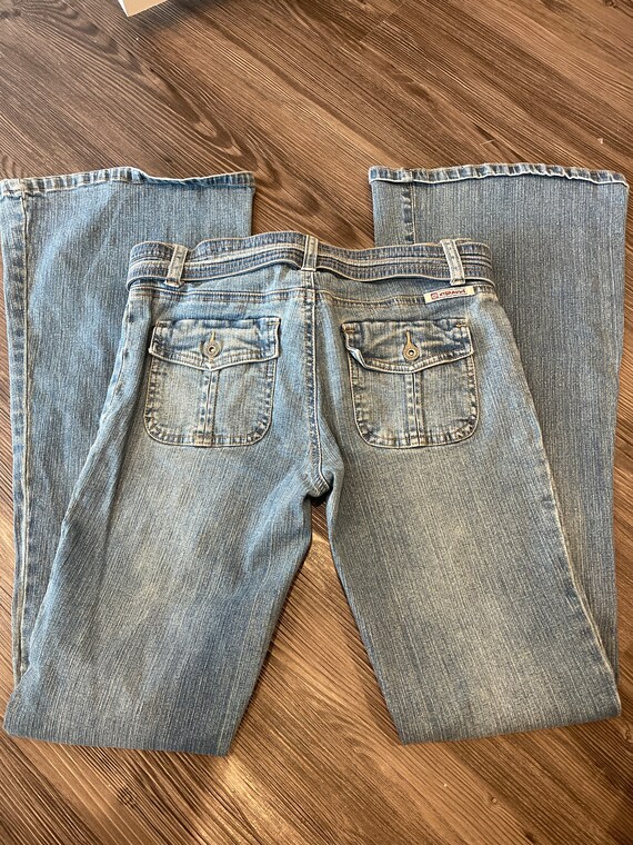 Vintage Y2K low rise jeans hydraulic flare - Gem
