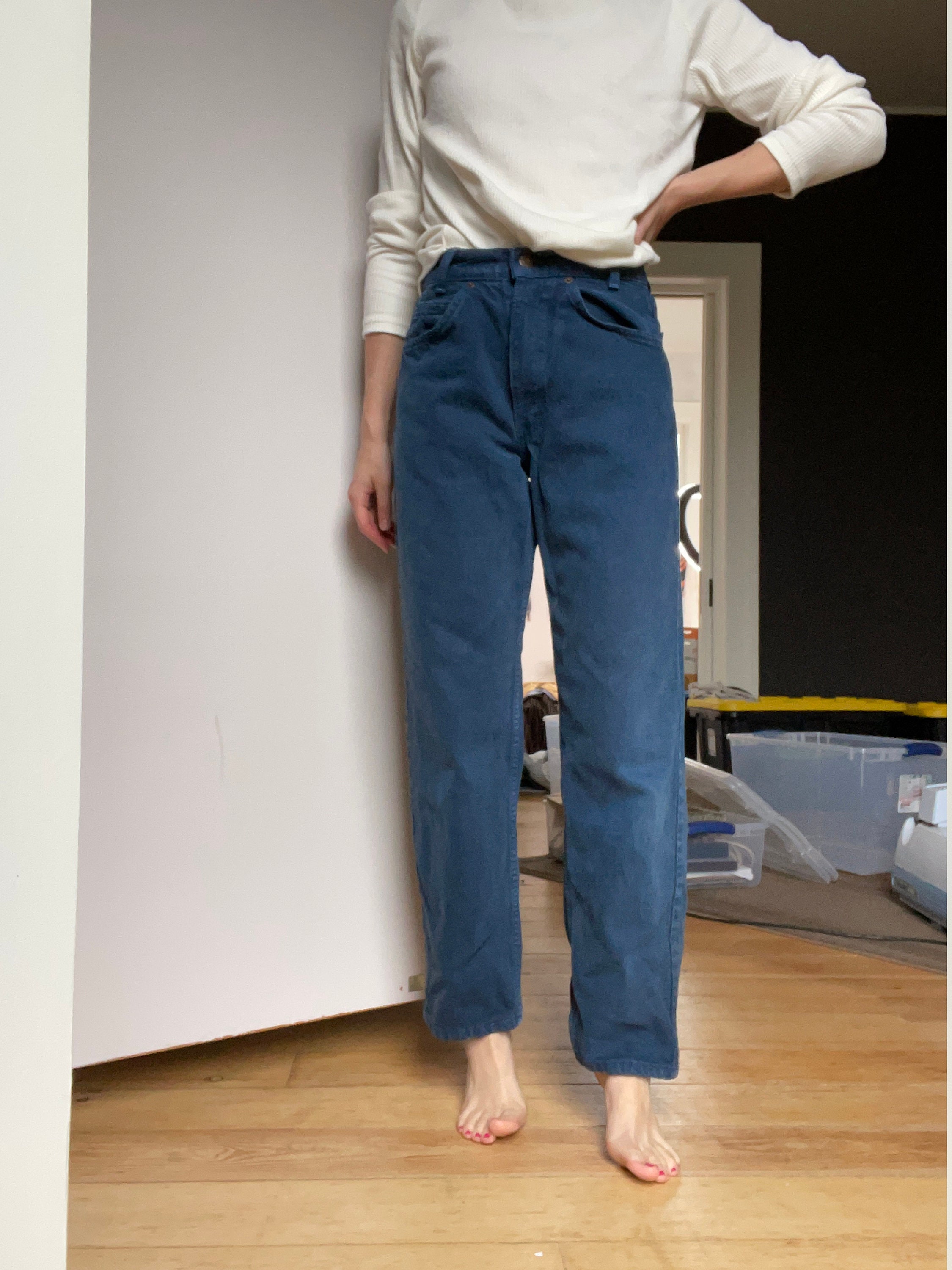 Vintage Corduroy Levis Jeans Straight Mom Jeans Wide Leg - Etsy Sweden