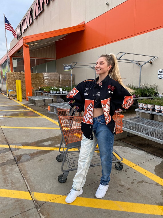 Vintage Home Depot jacket nascar coat J Hamilton n