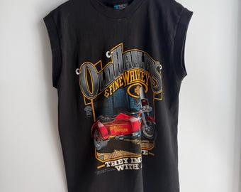 Rare Vintage Harley Davidson Tank Top Crop Top Butterflies Lace