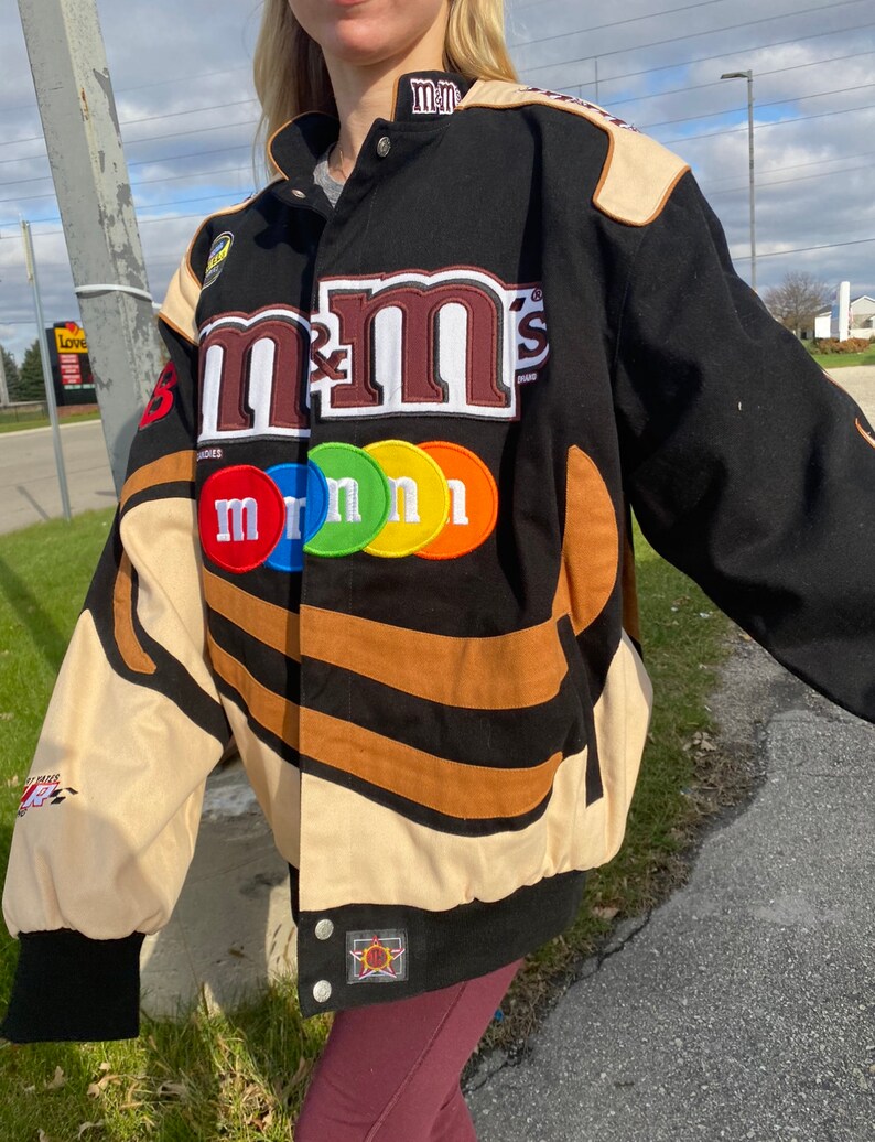 RARE Vintage m&ms nascar jacket racing coat Madison beer shown | Etsy