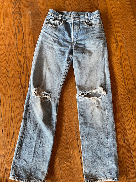 Vintage 90s Levi’s jeans distressed hole in butt … - image 2