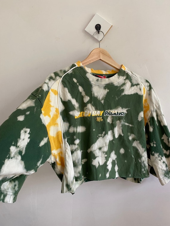 Vintage 90s custom Green Bay packers shirt dyed c… - image 2