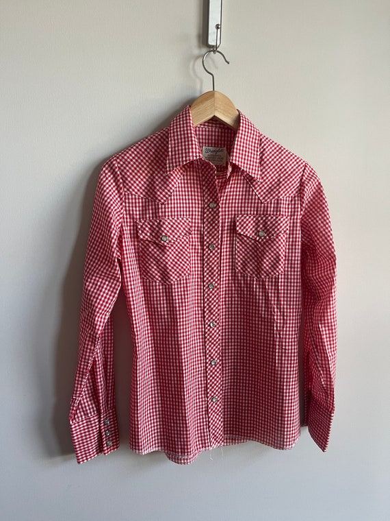 Vintage wrangler authentic western shirt for fema… - image 5