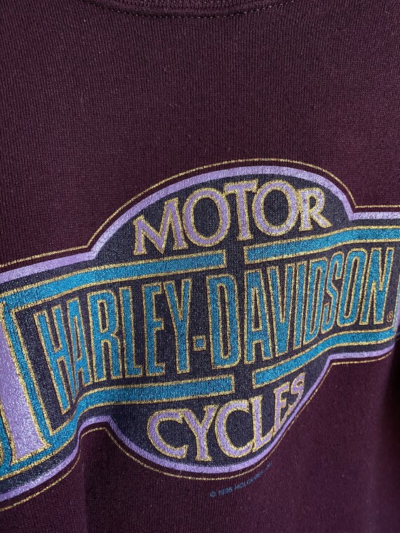 1995 Harley Davidson Wisconsin sweatshirt crewnec… - image 6