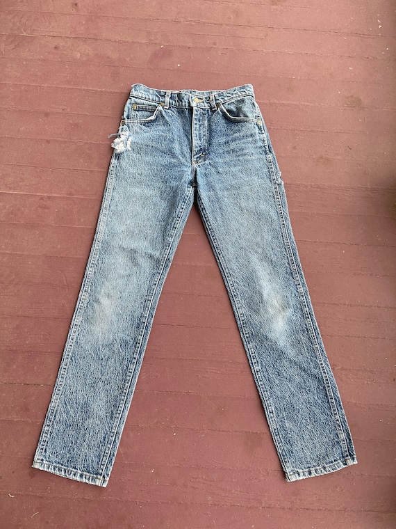 Vintage 90s Lee jeans straight style mom jeans cl… - image 2