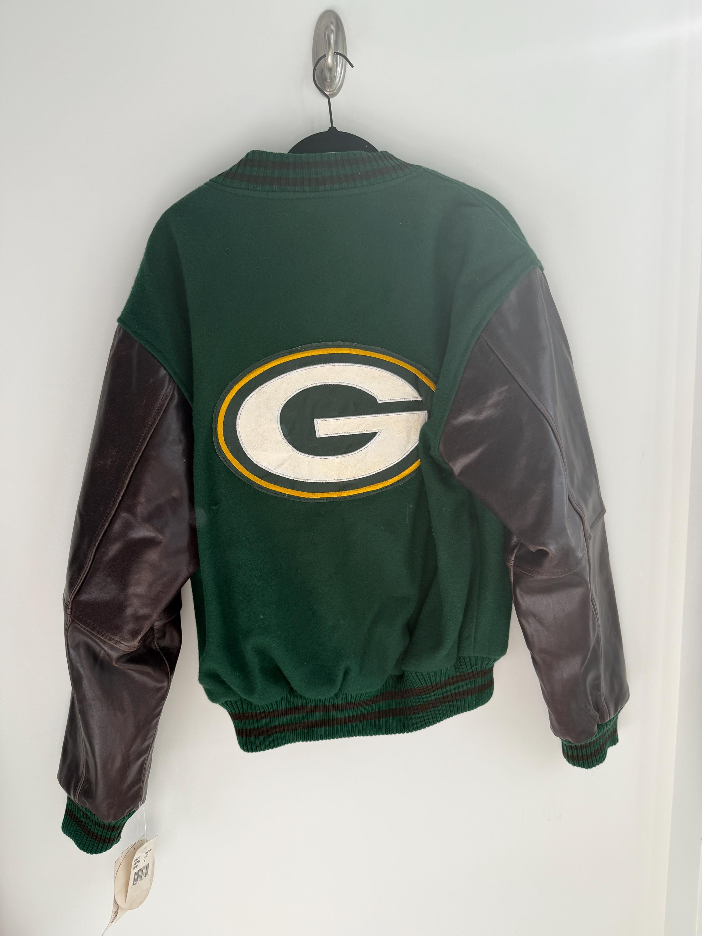 Vintage 80s Leatherman Jacket Green Bay Packers Jacket Leather