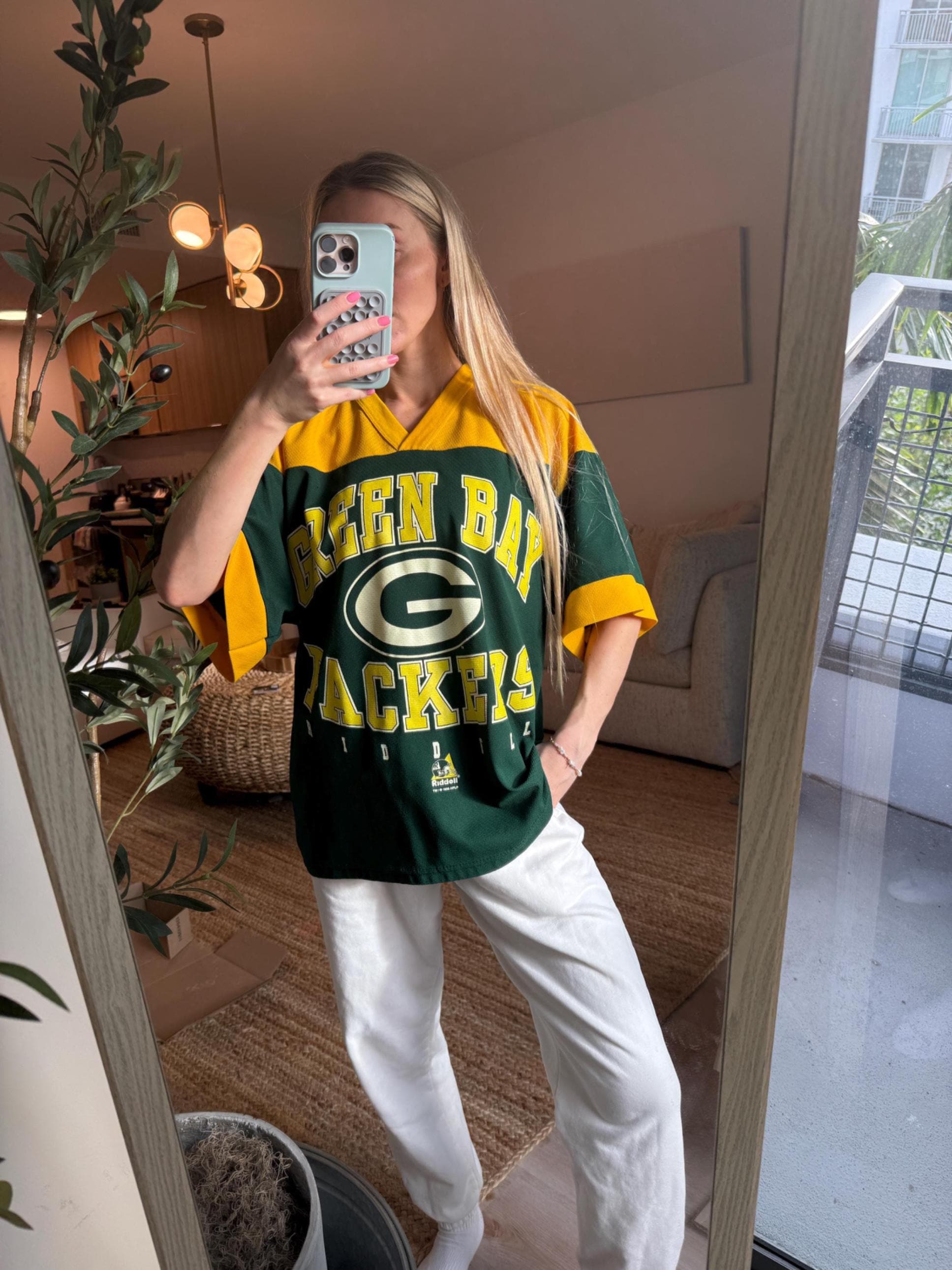 Vintage 90s Green Bay Packers Jersey Shirt Champs Nfl Division