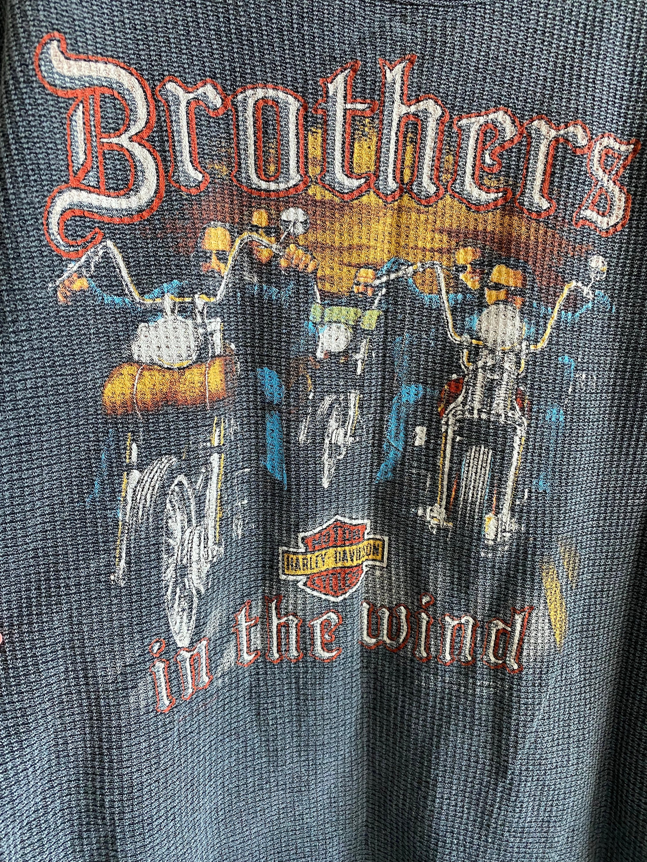 SUPER Rare 1980s Brothers in the Wind Vintage Harley Davidson 