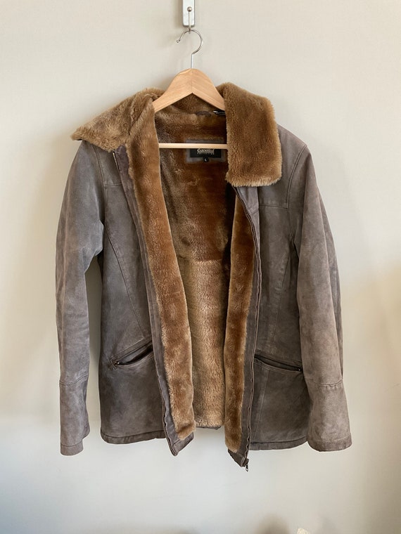 The white clearance company leather jacket