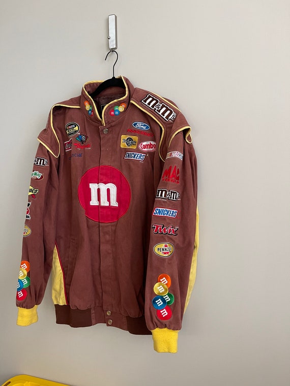 M\u0026ms Nascar Jacket Black Coat Racing 