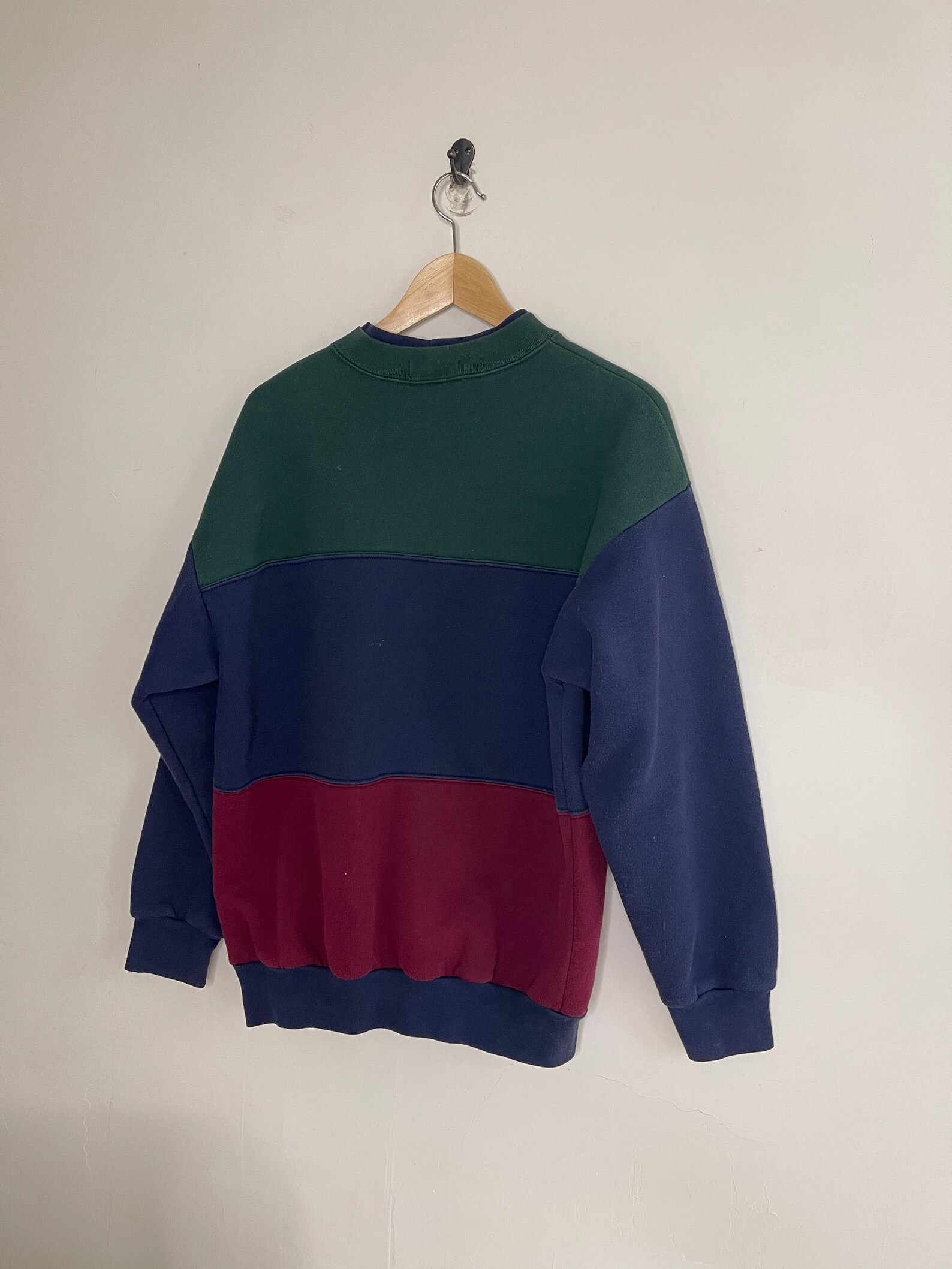Vintage 90s color block sweater Crewneck striped multicolor | Etsy