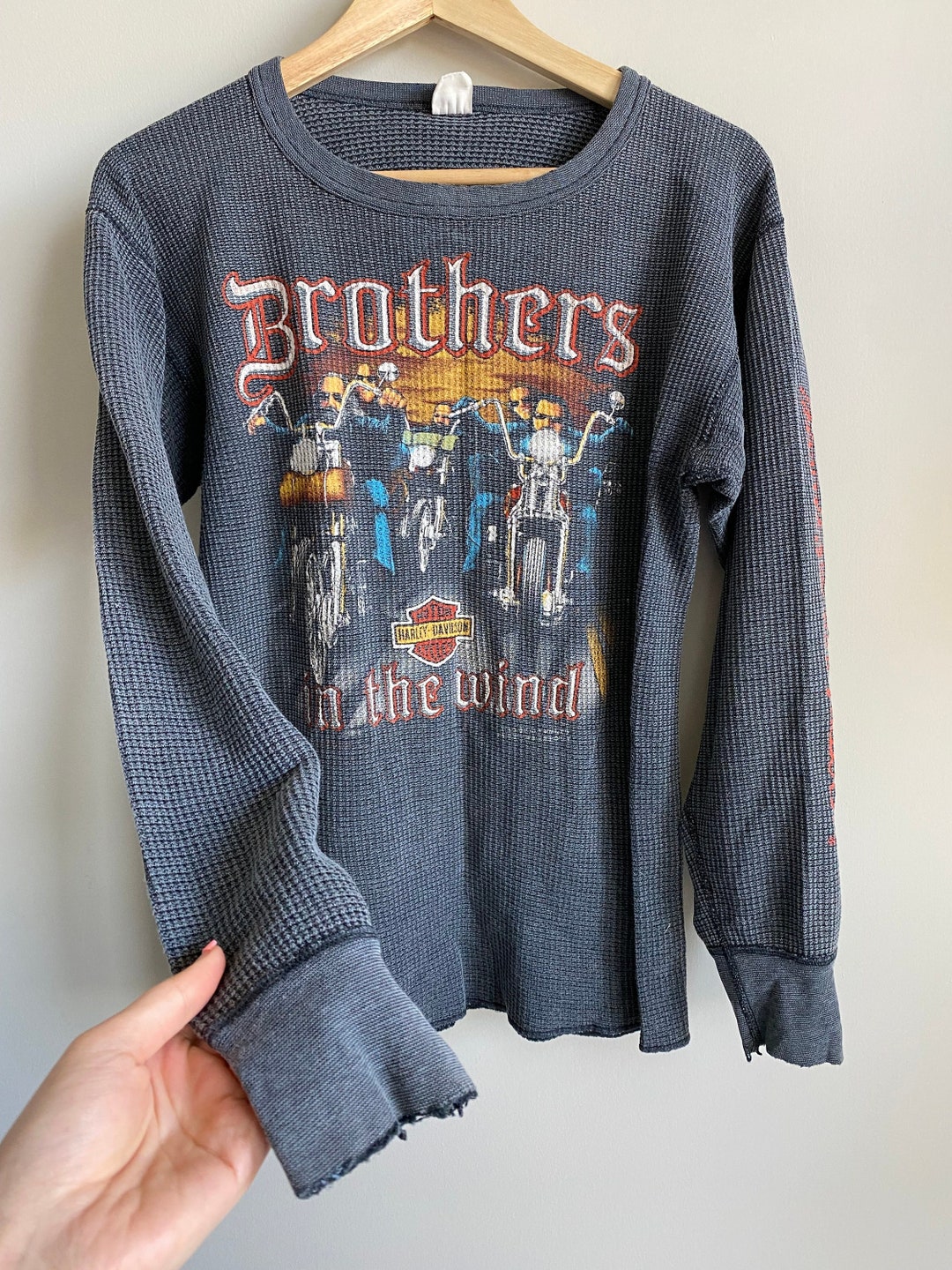 SUPER Rare 1980s Brothers in the Wind Vintage Harley Davidson