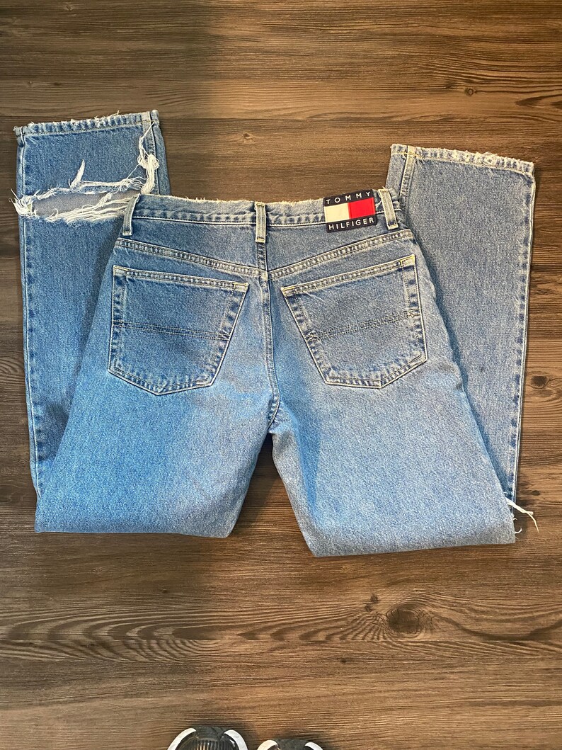 Short Jean Baggy Vintage Premium CHAMS Taille 28 - Style Y2K Hip Hop, Neuf Avec étiquette