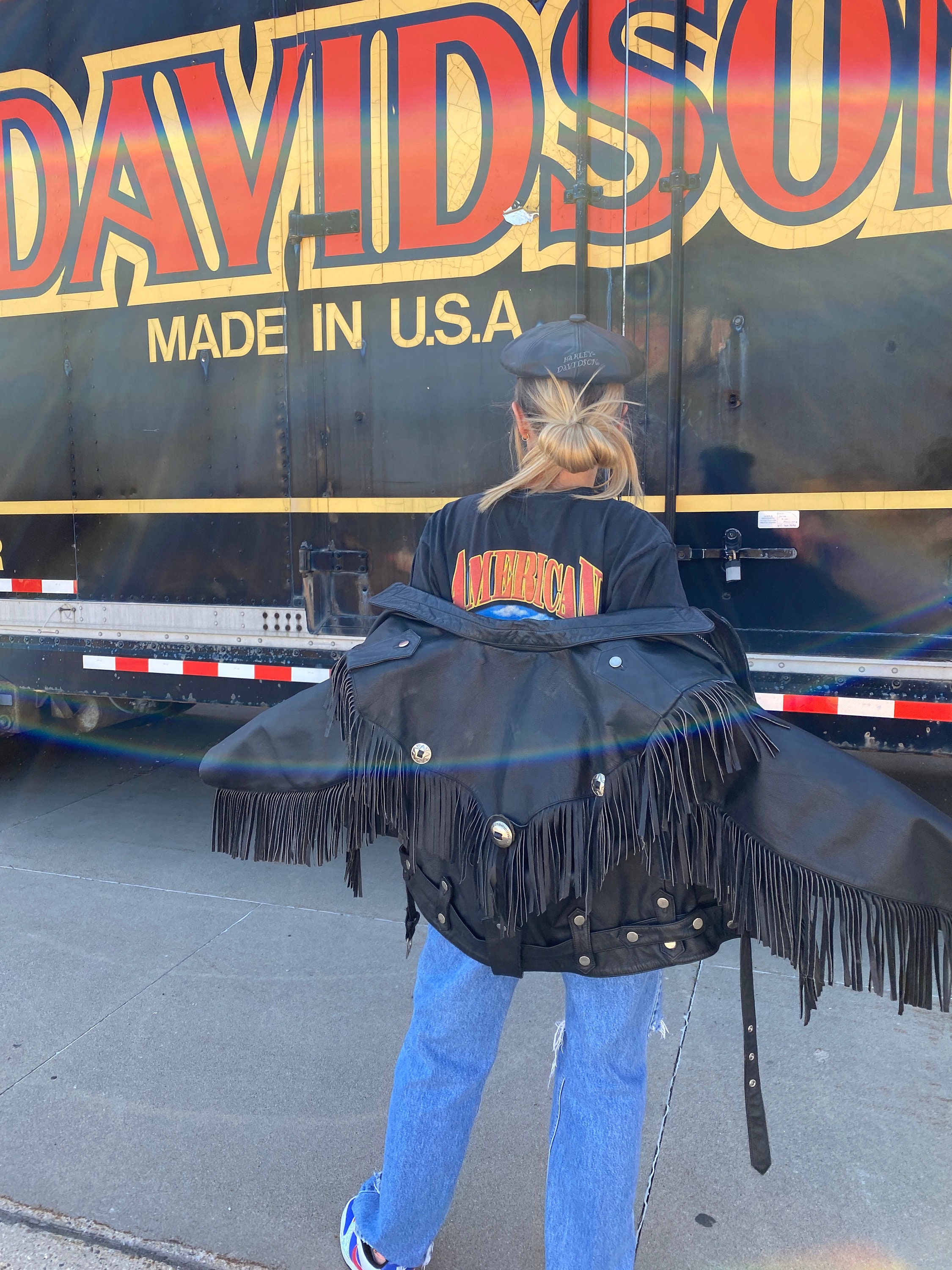 RARE Vintage Leather Fringe Jacket Amazing Classic Beautiful RARE Vintage Leather Fringe Jacket Amazing Classic Beautiful