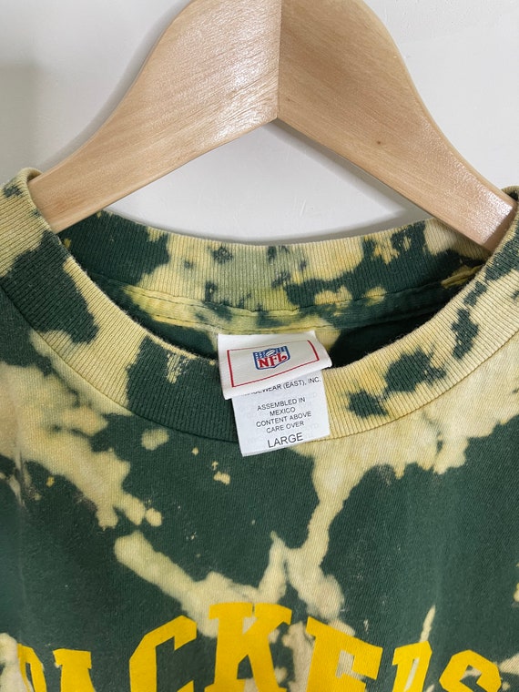 Vintage 90s green bay packers shirt dyed custom c… - image 4