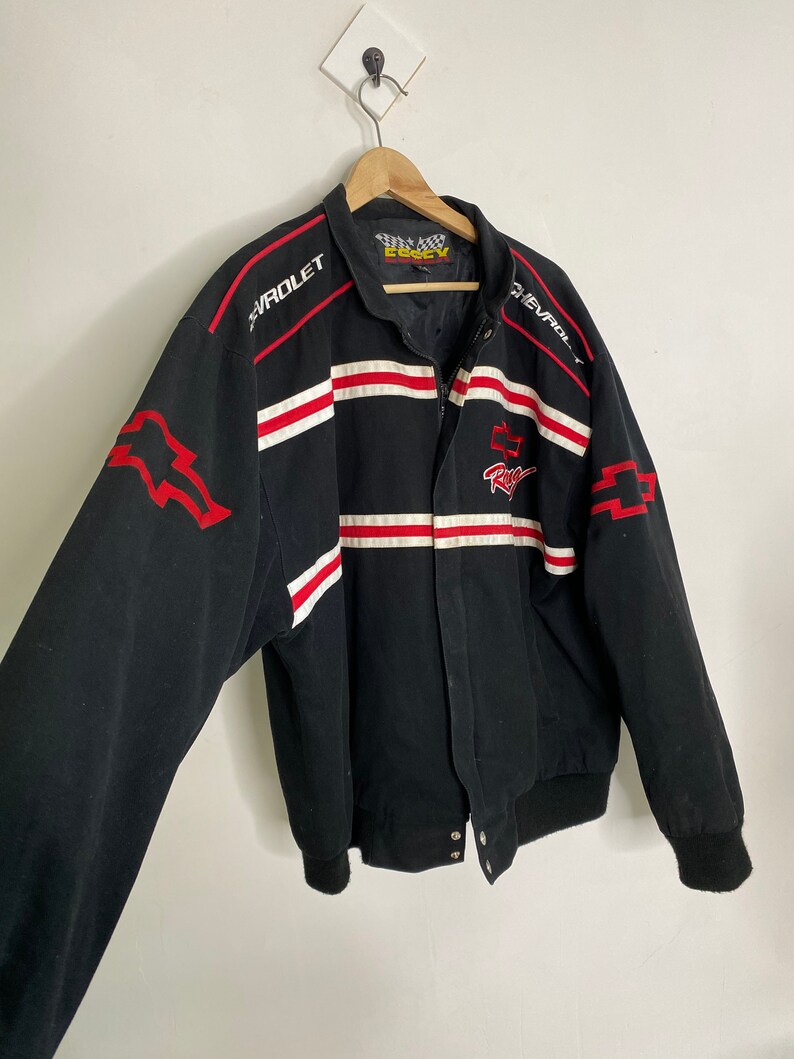 Ultra Vintage Nascar Chevrolet Racing Jacket Madison Beer Etsy