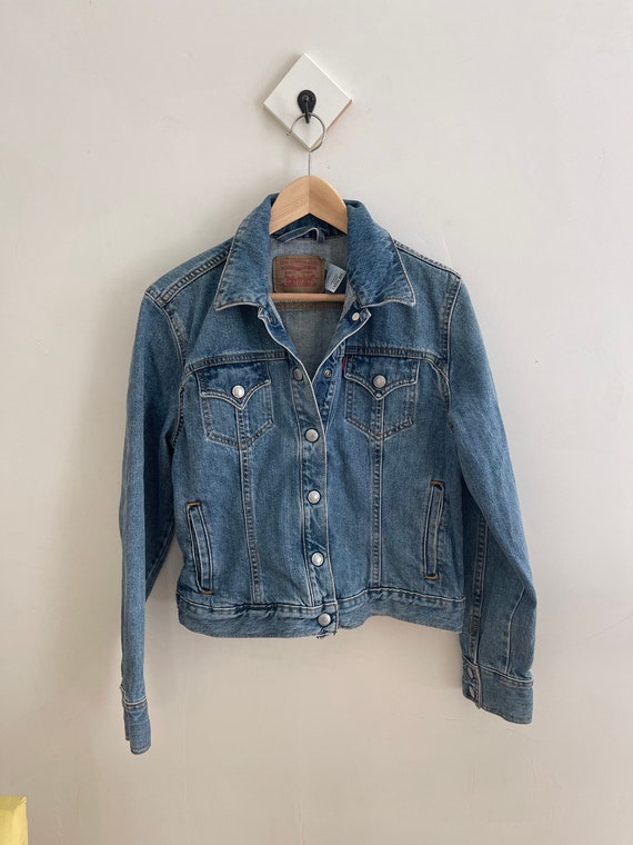 Vintage 90s Levi's jean jacket jacket oversized l… - image 1