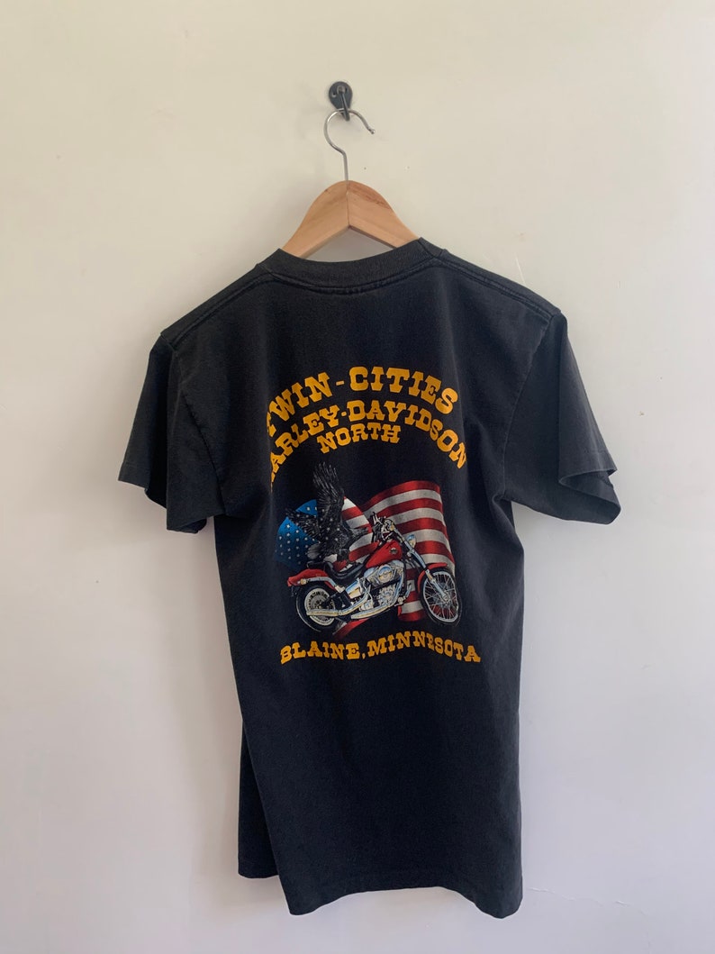 Rare Harley Davidson vintage shirt “ i don’t just own this Harley shirt I own a Harley” 1980s classic soft trendy image 5
