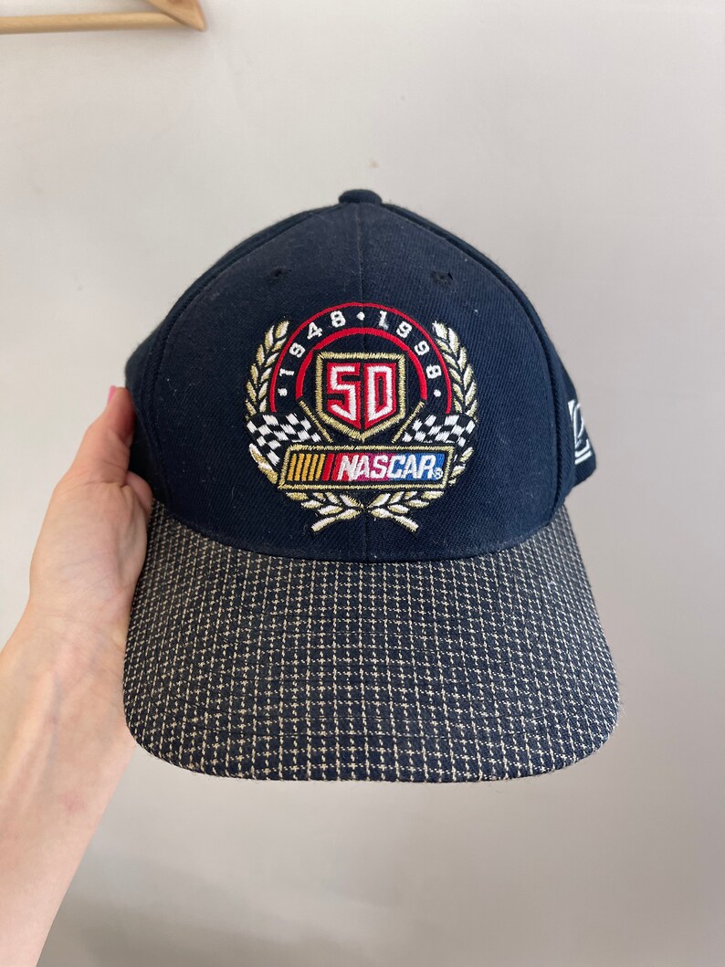 Vintage 90s hat NASCAR dead stock 50 year anniversary racing camouflage trendy baseball classic Tiktok ironic streetwear