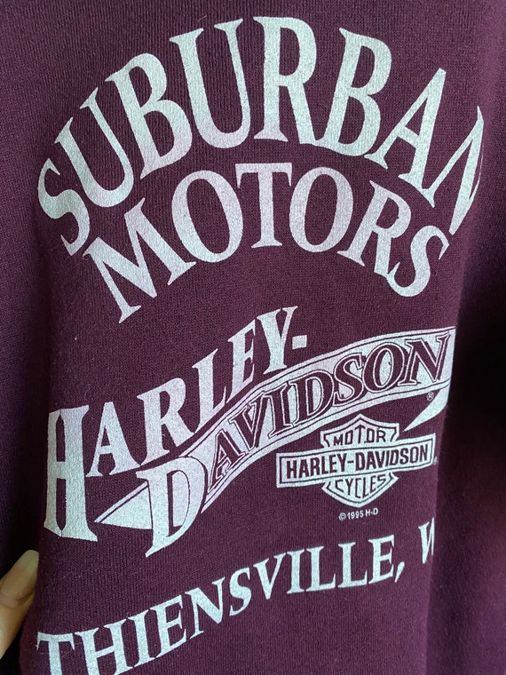 1995 Harley Davidson Wisconsin sweatshirt crewnec… - image 4