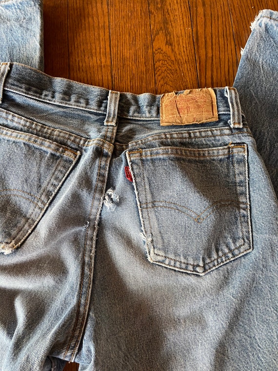 Vintage 90s Levi’s jeans distressed hole in butt … - image 8