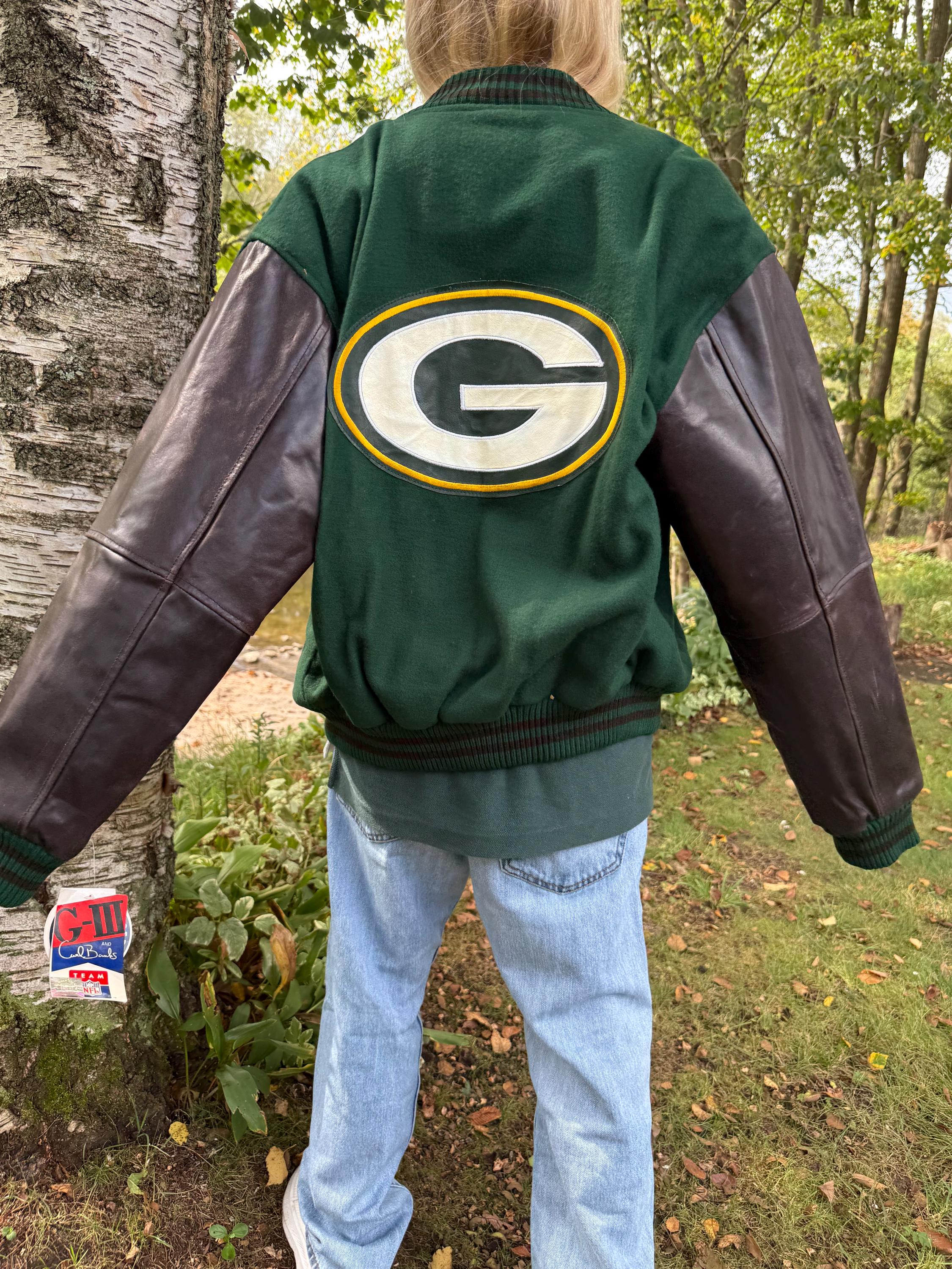 Green bay packers leather jackets - Etsy 日本