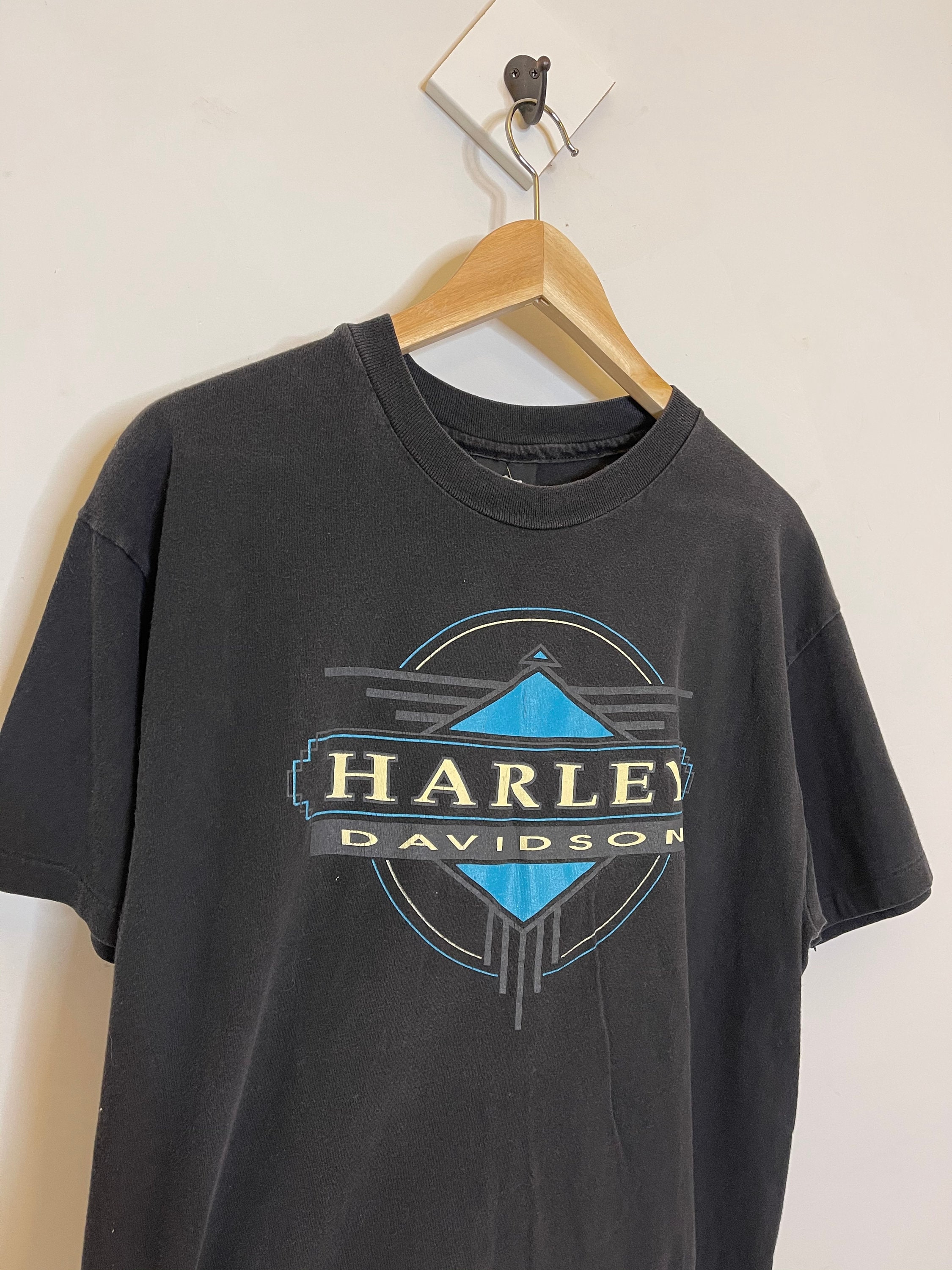 Vintage 90s Harley Davidson Shirt Motorcycle Saint Maarten Logo