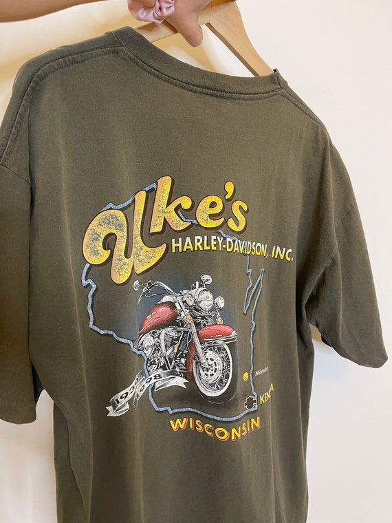Vintage 90s Harley Davidson Shirt Motorcycle Ukes Distressed