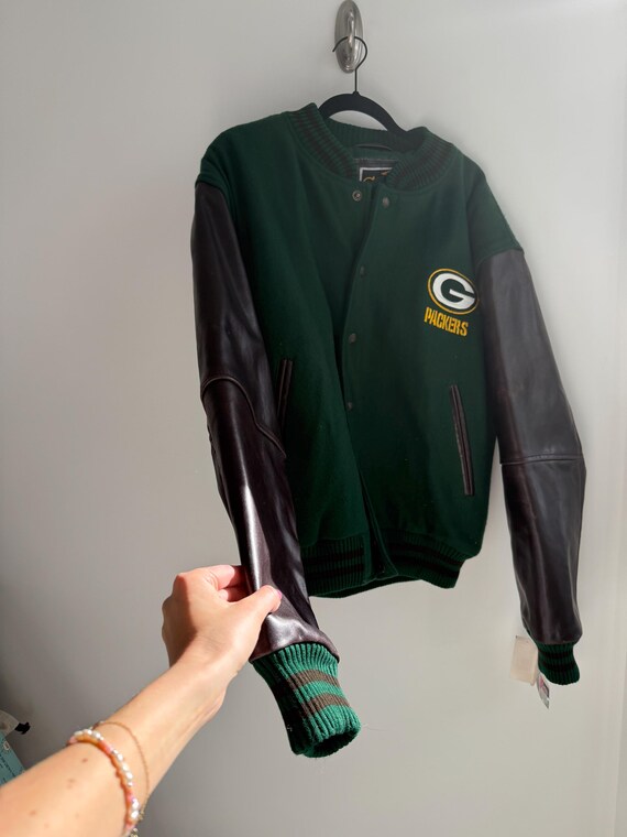 Vintage 80s Leatherman Jacket Green Bay Packers Jacket Leather