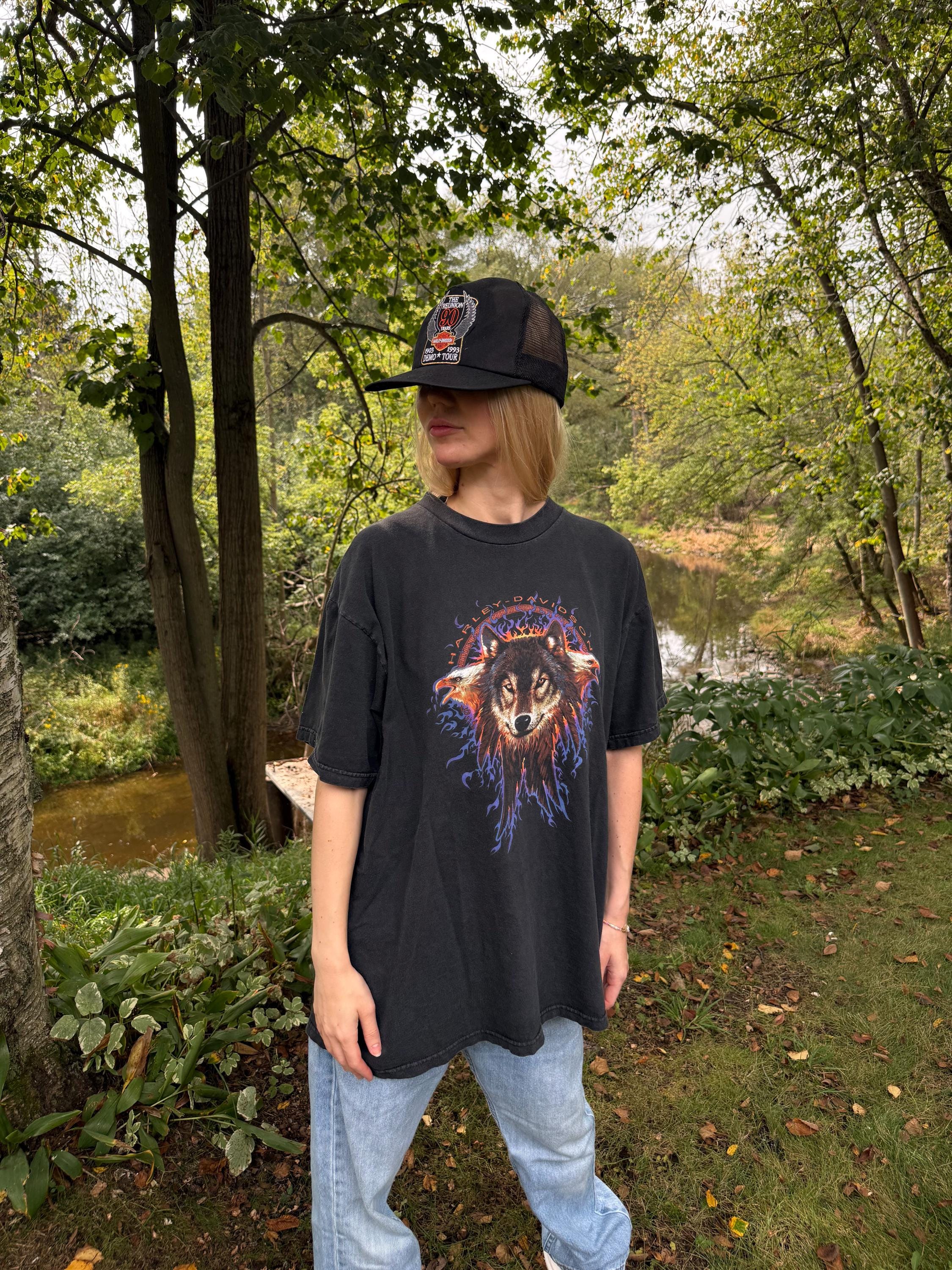 RARE 1993 Vintage Harley Davidson Trucker Hat Motorcycle Trendy