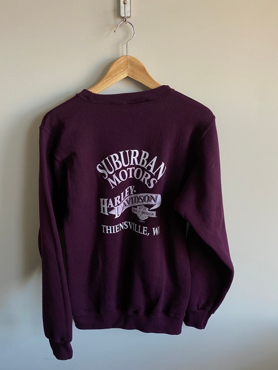 1995 Harley Davidson Wisconsin sweatshirt crewnec… - image 3