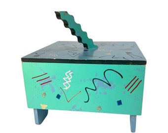 Memphis Milano Jewelry Box: 1980s Postmodern Art by Hollis Fingold