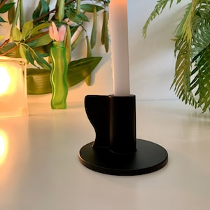 Minimalistischer Kerzenständer aus Eisen, Vintage Ikea IKEA PS 1995 Kerzenständer, Postmoderner Kerzenständer, Y2K Stil Vintage Weihnachtsdeko