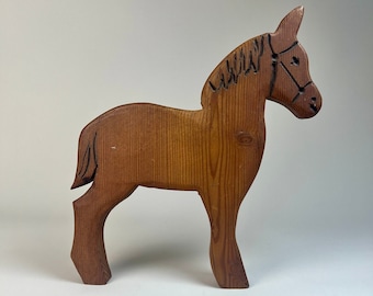 木製馬の民芸品、手作り、ヴィンテージ馬飾りおもちゃ - Etsy 日本