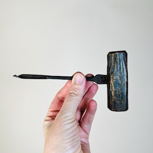 Vintage T-Griff Handbohrer, Gimlet-Holzgriff mit Schraubenkopf, Vintage-Holzbearbeitungswerkzeug aus der Schweiz