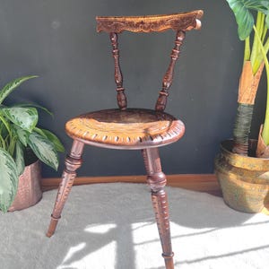 Antique 3 legged chair - Etsy 日本