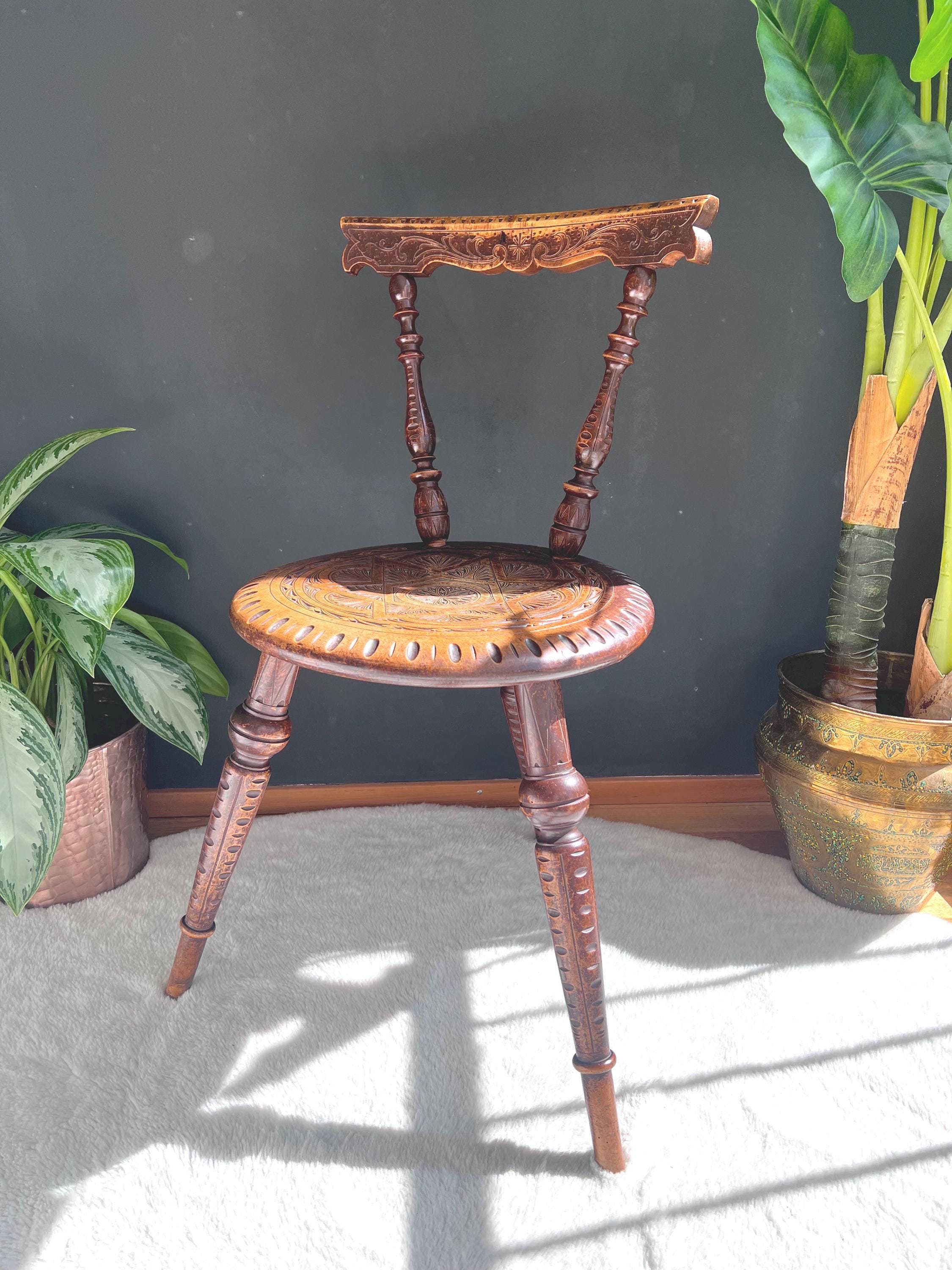 Antique 3 legged chair - Etsy 日本