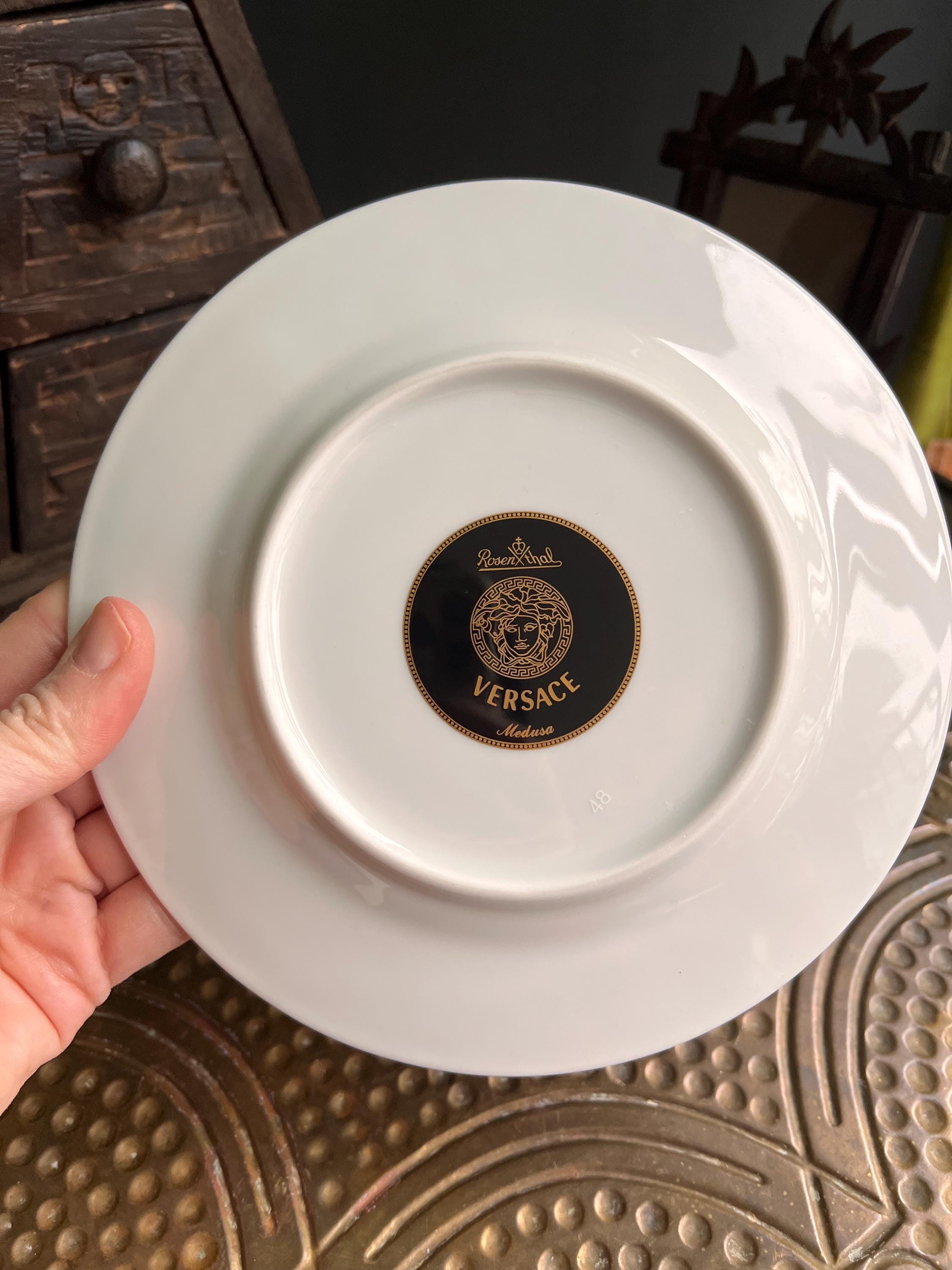 Vintage Rosenthal Versace Medusa Red Wall Plate - Etsy