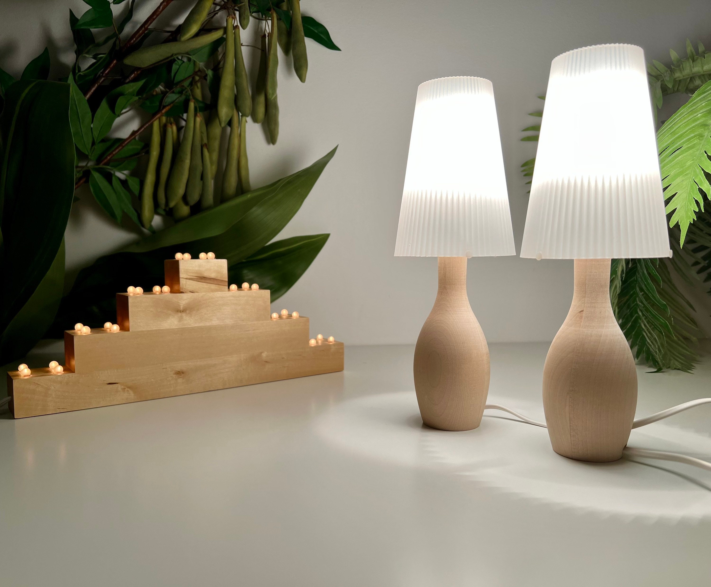 Paar Scandi Hagel Lampen Ikea jaren - Etsy